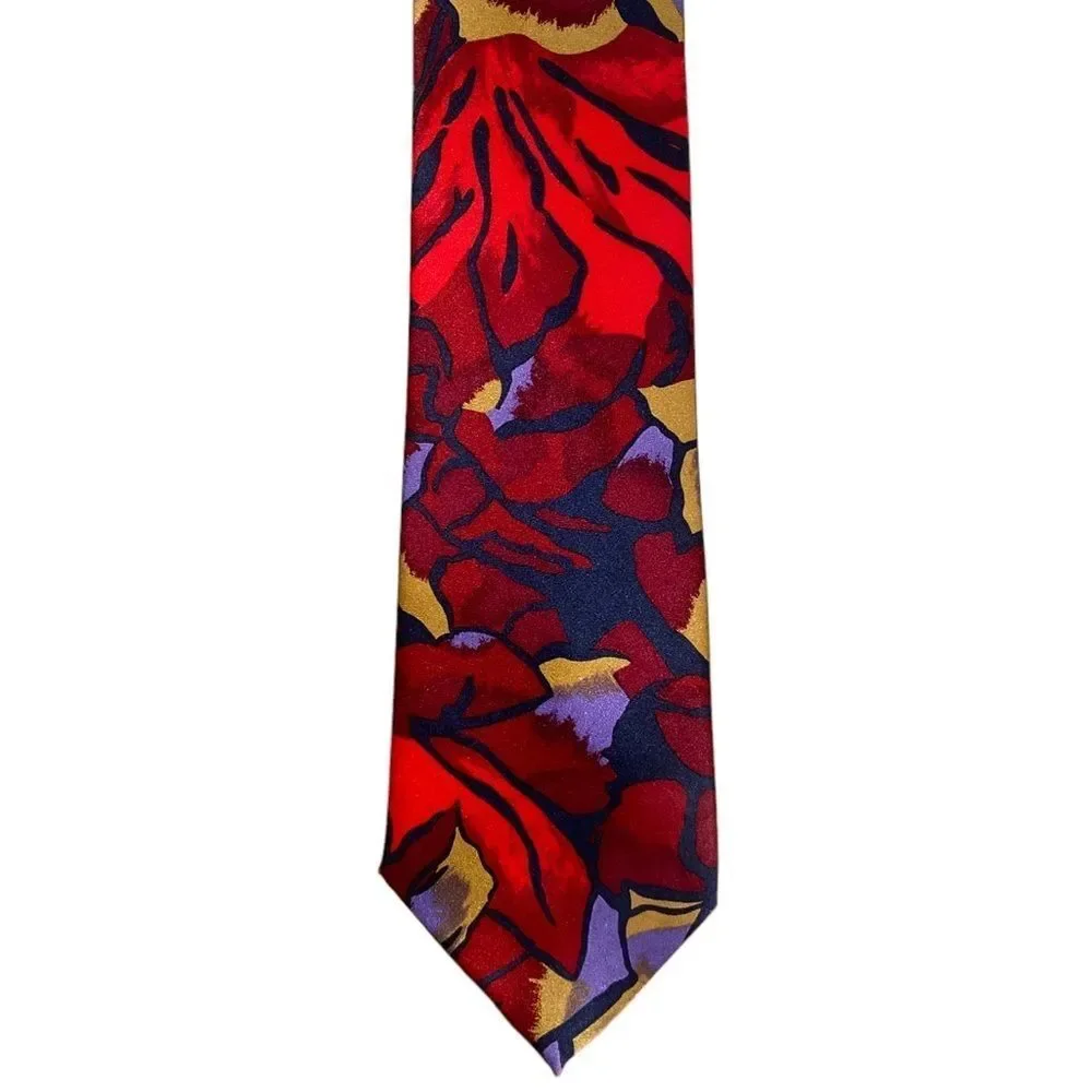 SINSABANG Mens Floral Silk Tie